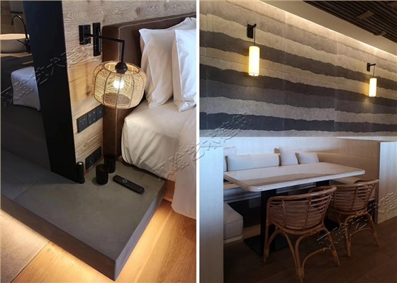 三亚阳光酒店&mdash;仿夯土挂板、清水混凝土